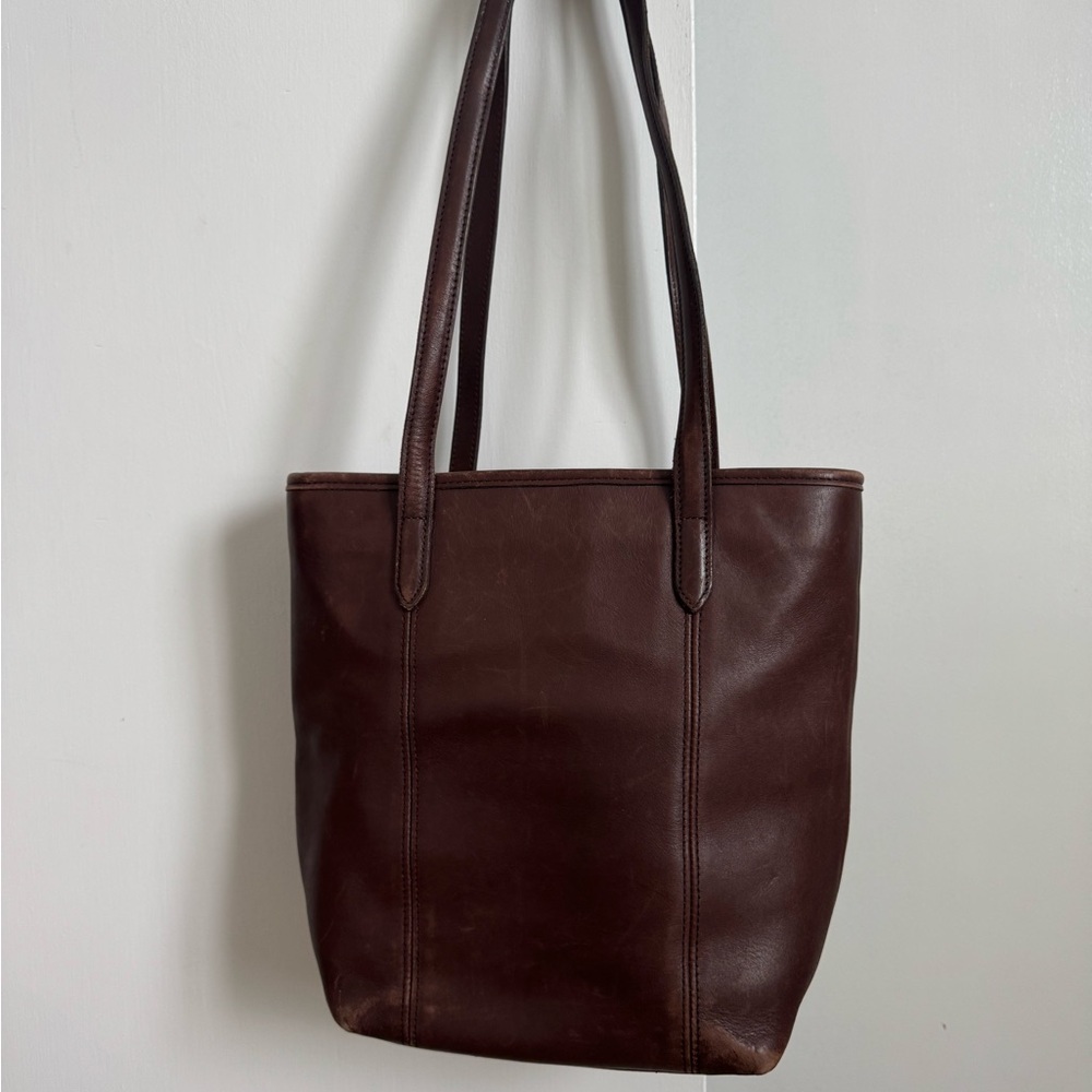 Coach Dark Brown Leather Shoulder Bag - Picture 7 of 8